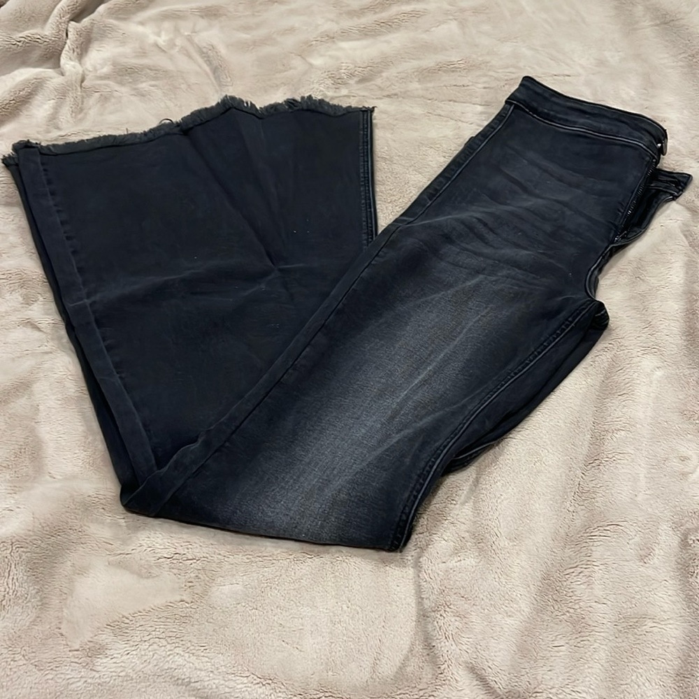 Kancan Ultra high rise extreme flare jeans. Size 25.